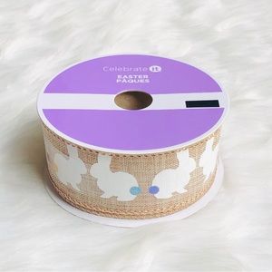 Easter Bunny Burlap Ribbon